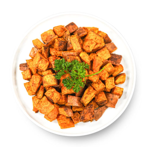 Bulk Spiced + Diced Sweet Potatoes