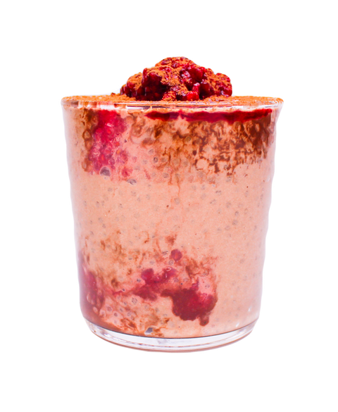 Chocolate Raspberry Chia Mousse