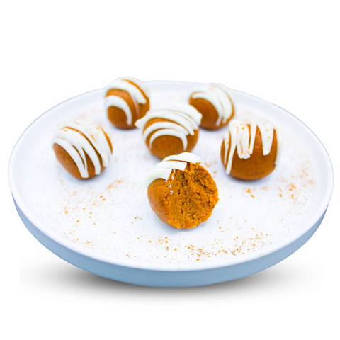 Pumpkin Roll Protein Truffles