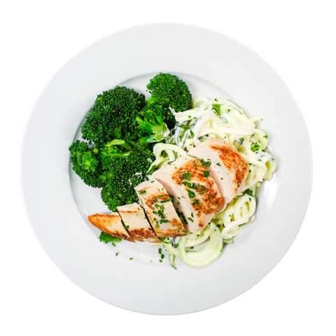 Chicken Alfredo + Broccoli