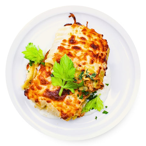 Spinach Alfredo Lasagna Roll-Ups