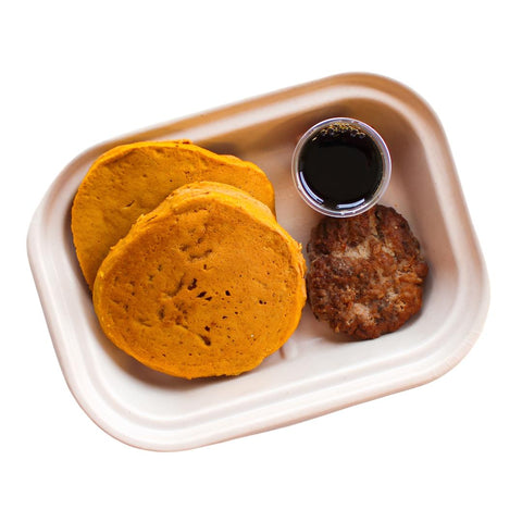 Pumpkin Pancakes + Housemade Sausage