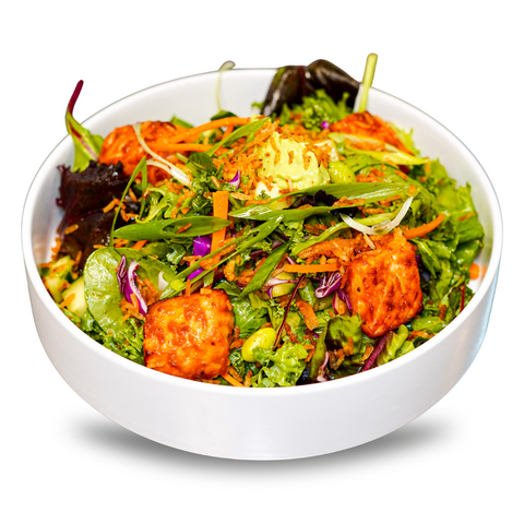 Crispy Rice Salmon Salad