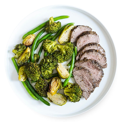 Roasted Steak Plate + Double Veggies