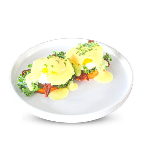 Sweet Potato Bacon Benedict