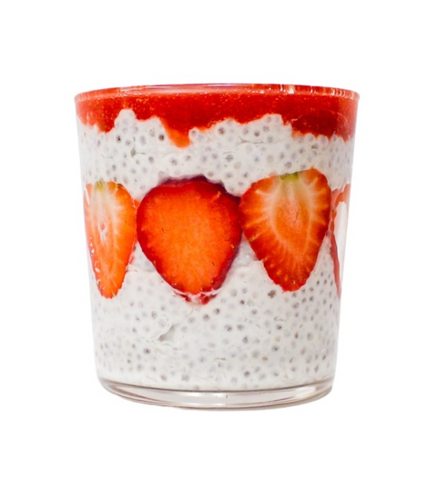 Strawberry Cheesecake Chia Pudding