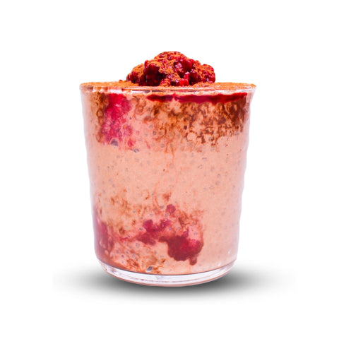 Chocolate Raspberry Chia Mousse